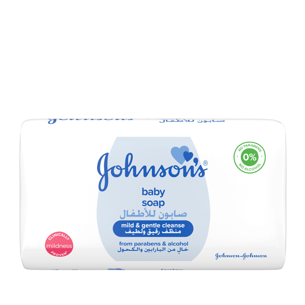 Johnson's® baby soap the best soap for your baby.